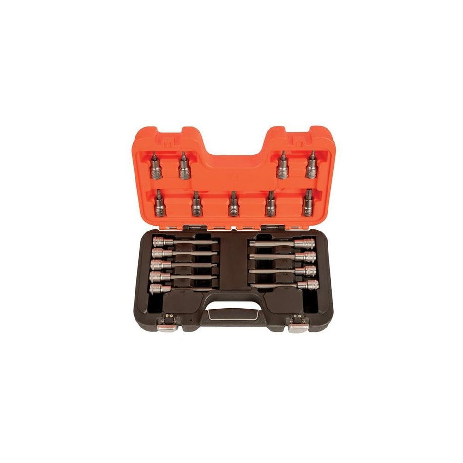 Bahco S18TORX 1/2in Drive Socket Set of 18 Metric