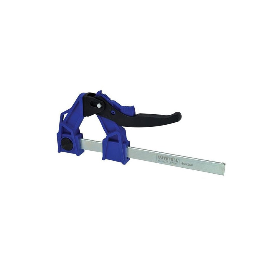 Faithfull Heavy-Duty Lever Clamp Capacity 160mm