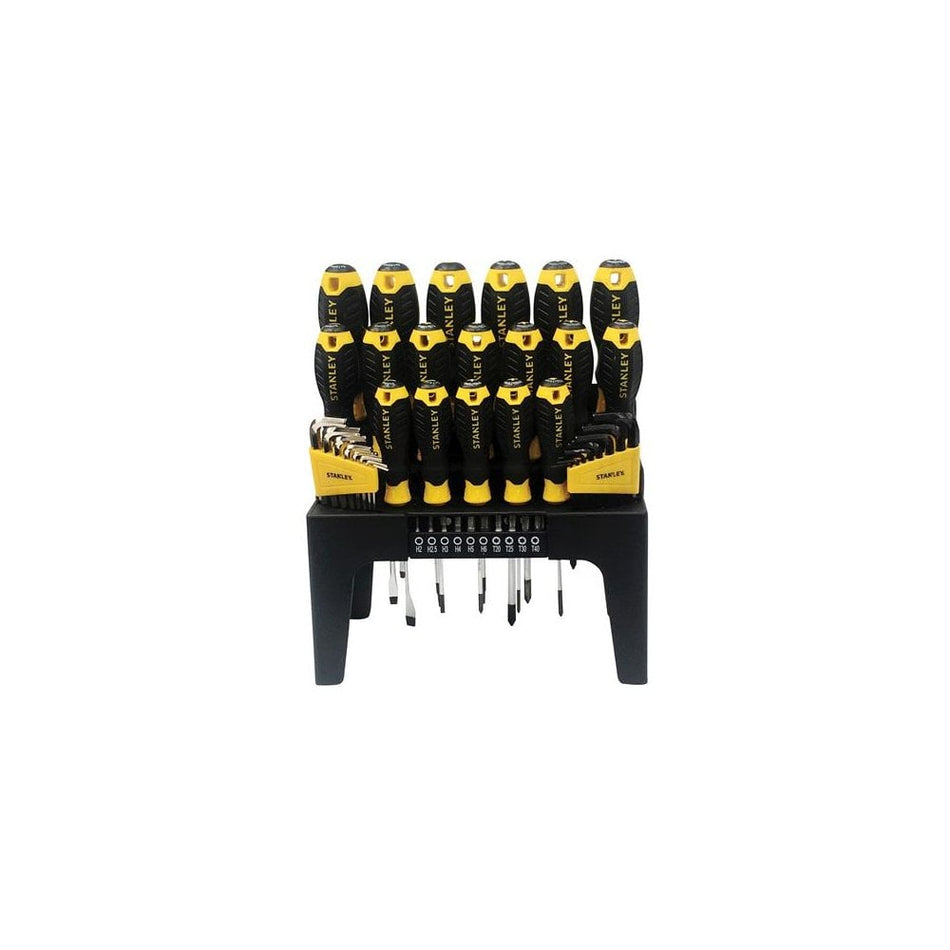 Stanley Tools Screwdriver Set in Rack 44 Piece SL/PH/PZ/TX