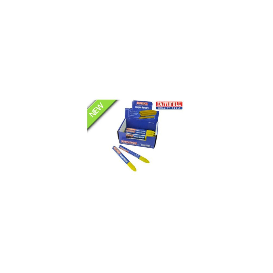 Faithfull Crayon Marker Yellow (CDU of 30)