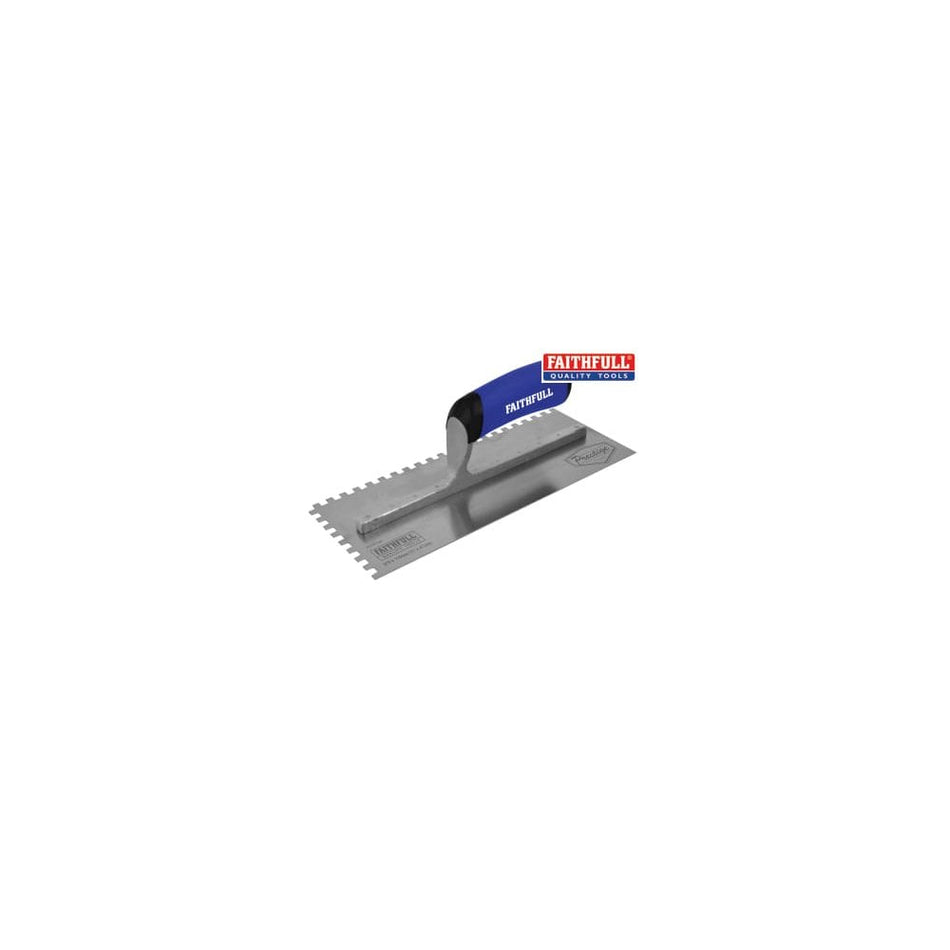 Faithfull Prestige Notched Trowel 275 x 115mm (11 x 4.1/2in)