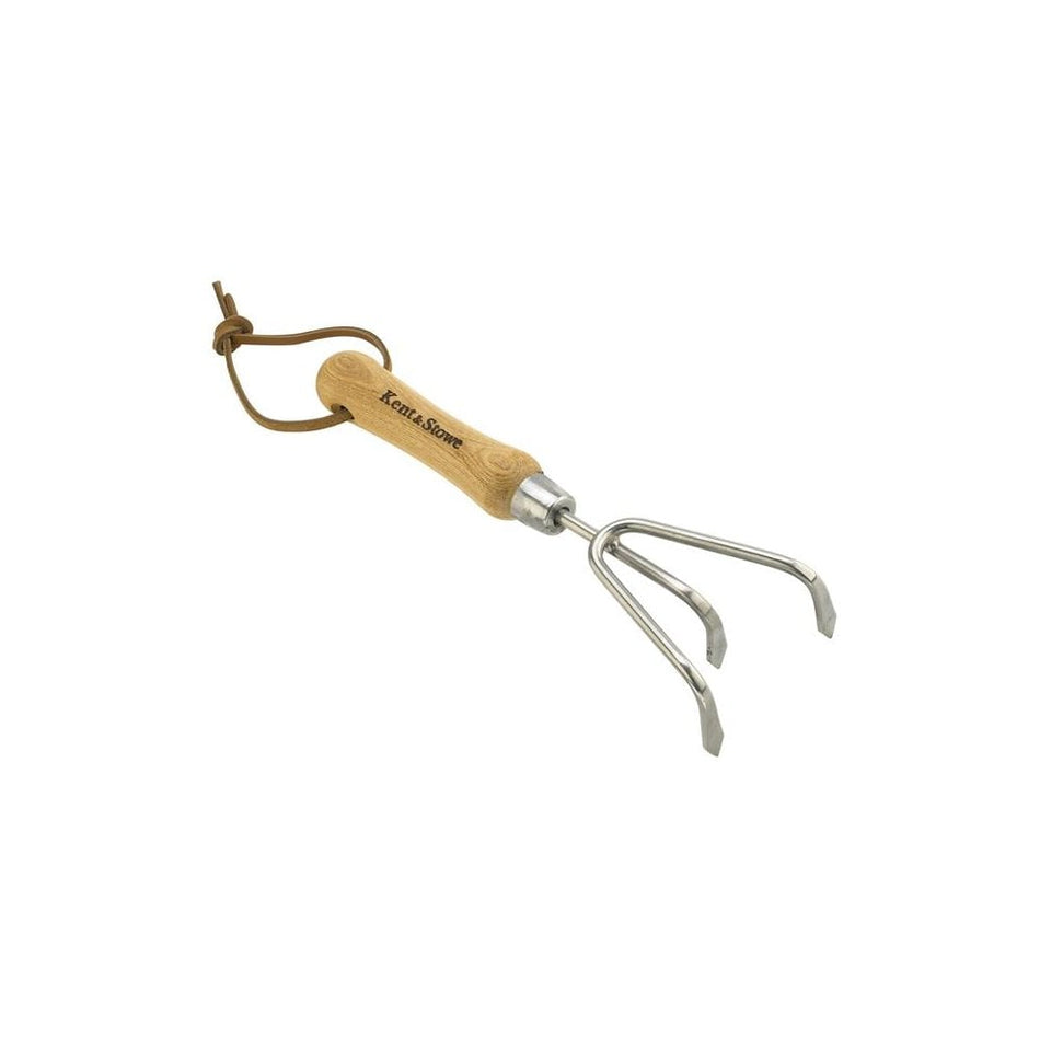 Kent & Stowe Hand 3-Prong Cultivator Stainless Steel