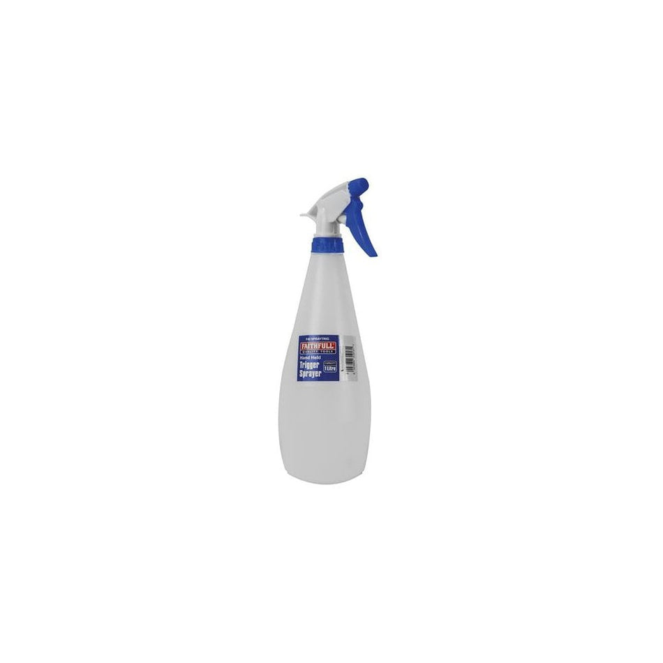 Faithfull Hand Held Trigger Spray Bottle 1 litre