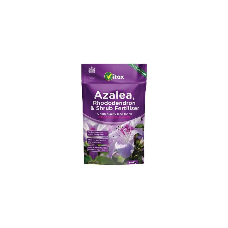 Vitax Azalea, Rhododendron & Shrub Fertiliser 0.9kg Pouch