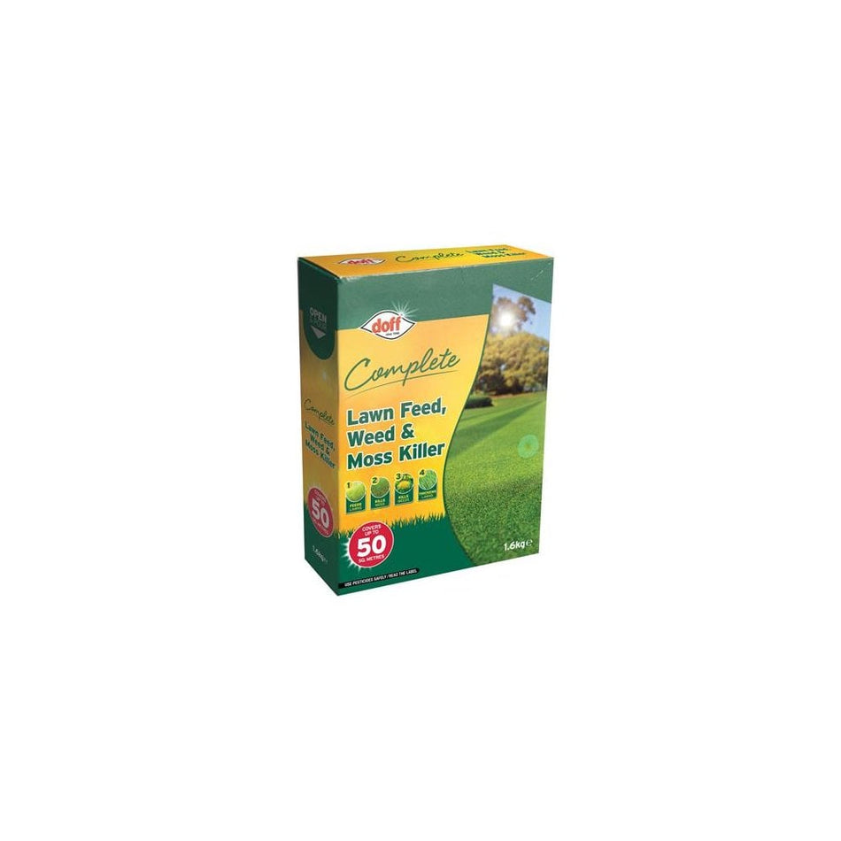 DOFF Complete Lawn Feed, Weed & Moss Killer 1.6kg