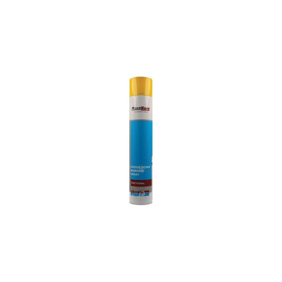 PlastiKote Trade Upside Down Marking Spray Paint Yellow 750ml