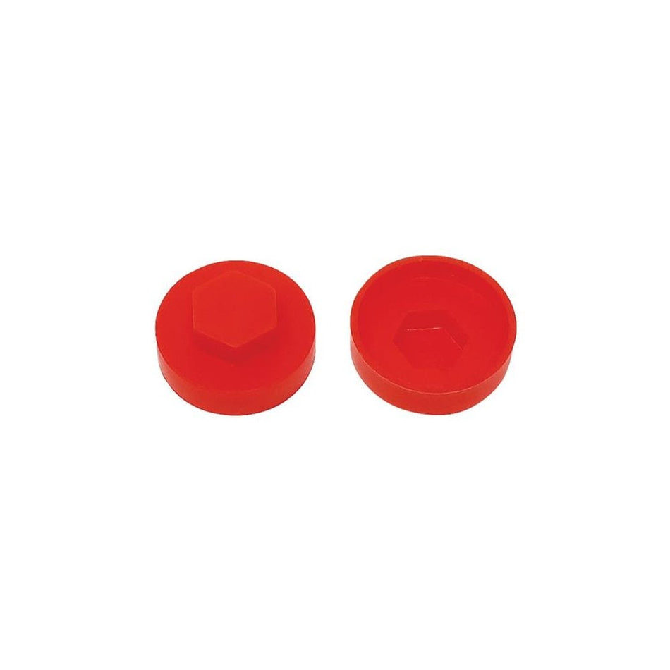 ForgeFix TechFast Cover Cap Poppy Red 16mm (Pack 100)