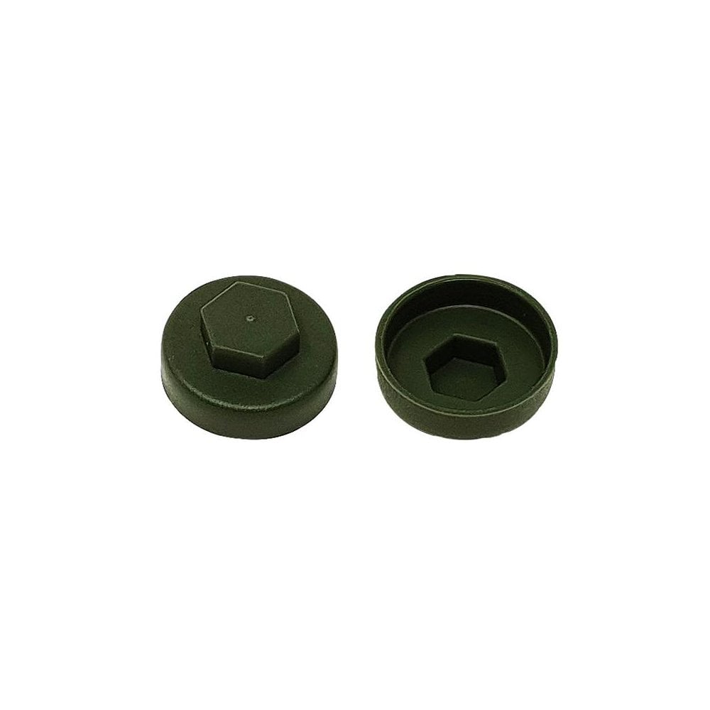 ForgeFix TechFast Cover Cap Olive Green 19mm (Pack 100)