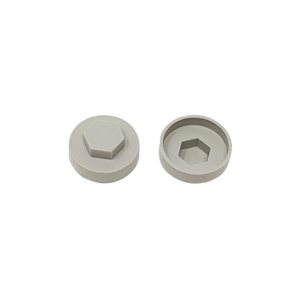 ForgeFix TechFast Cover Cap Goosewing Grey 19mm (Pack 100)