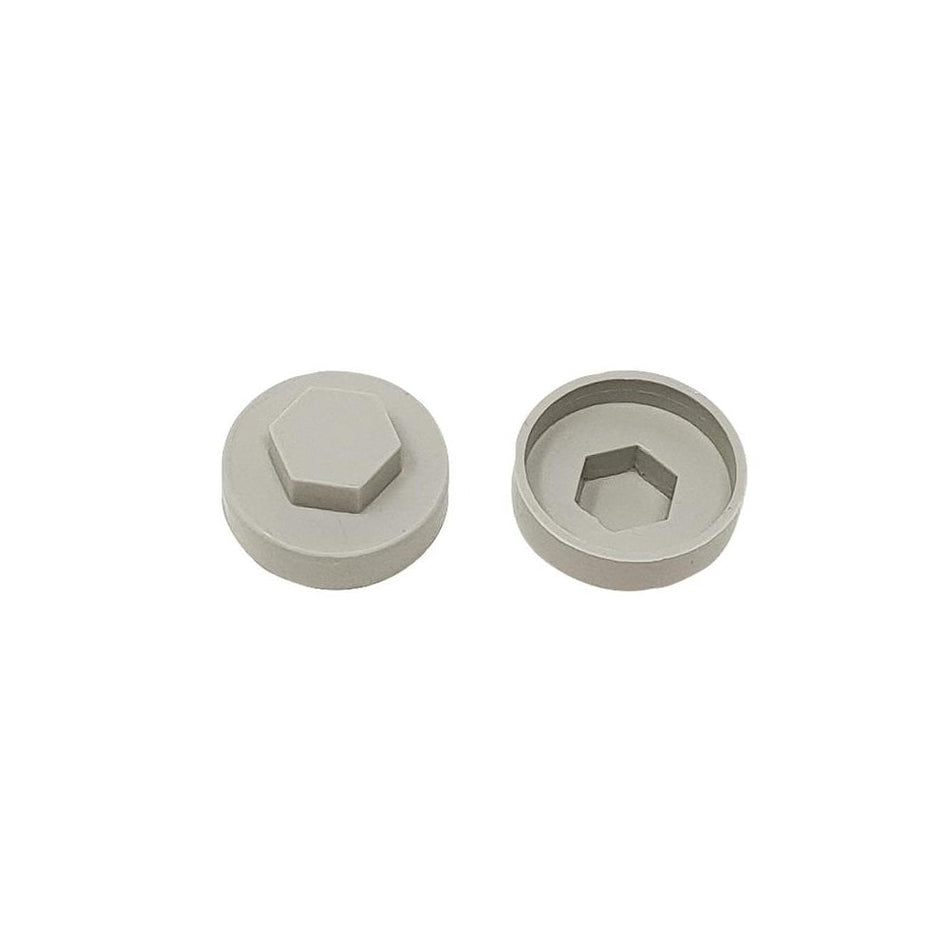ForgeFix TechFast Cover Cap Goosewing Grey 16mm (Pack 100)
