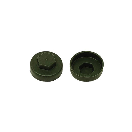 ForgeFix TechFast Cover Cap Olive Green 16mm (Pack 100)
