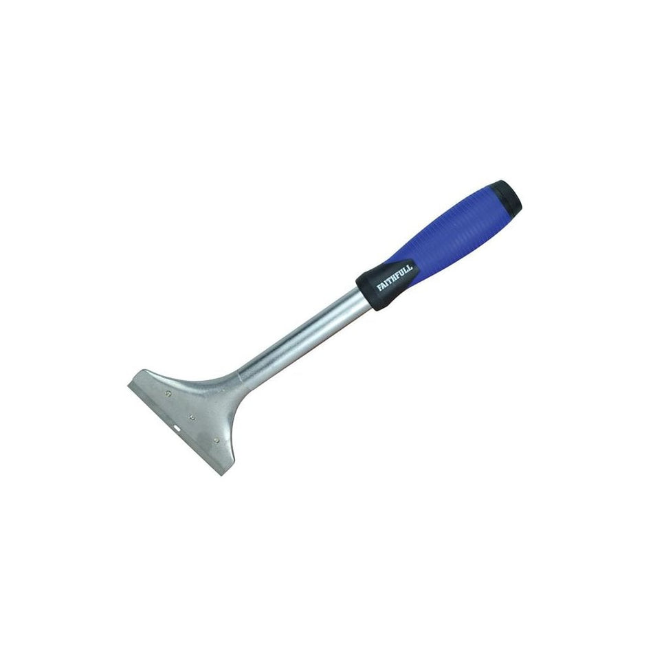 Faithfull Soft Grip 4in Long Handled Heavy-Duty Scraper
