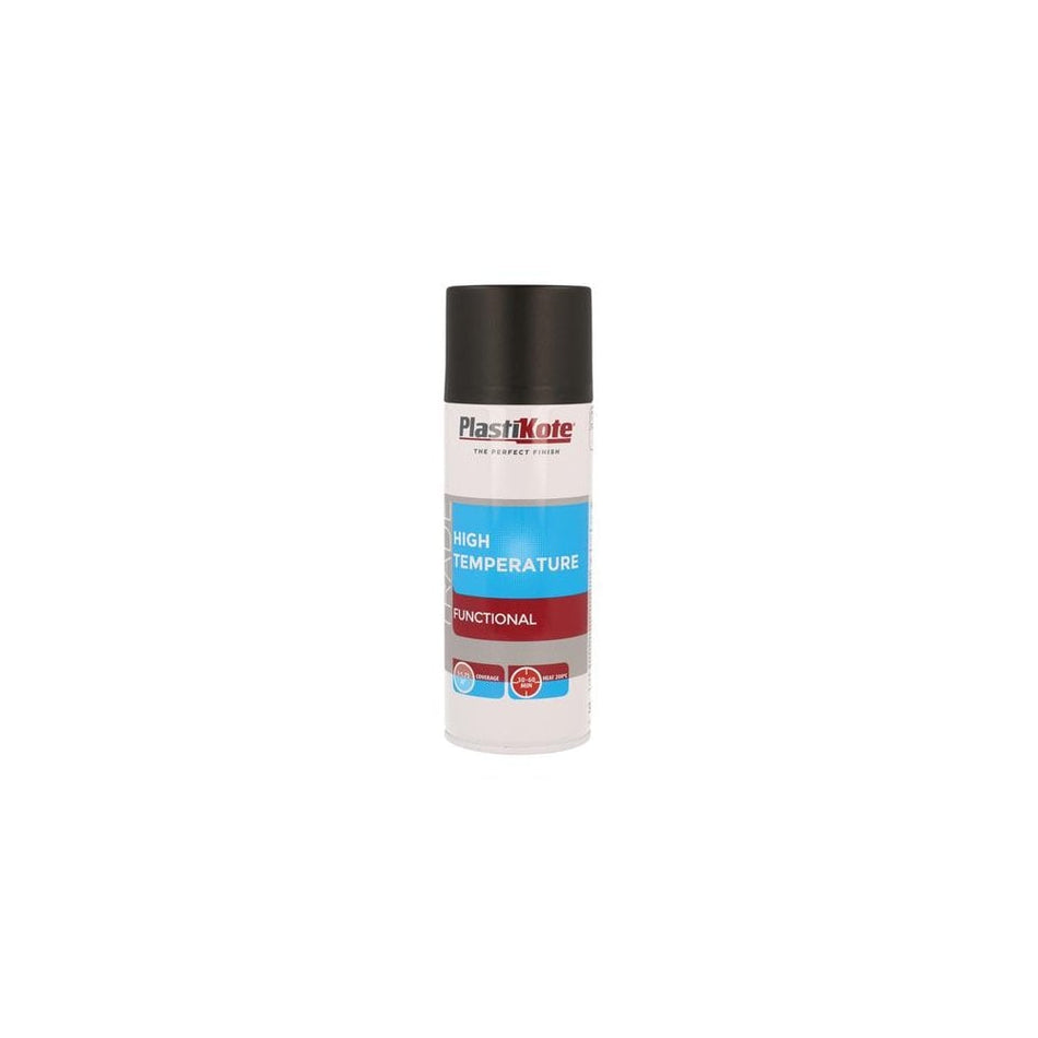 PlastiKote Trade High Temperature Spray Paint Black 400ml