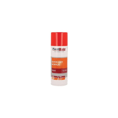 PlastiKote Trade Quick Dry Acrylic Spray Paint Gloss Red 400ml