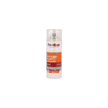 PlastiKote Trade Quick Dry Clear Lacquer Spray Gloss 400ml