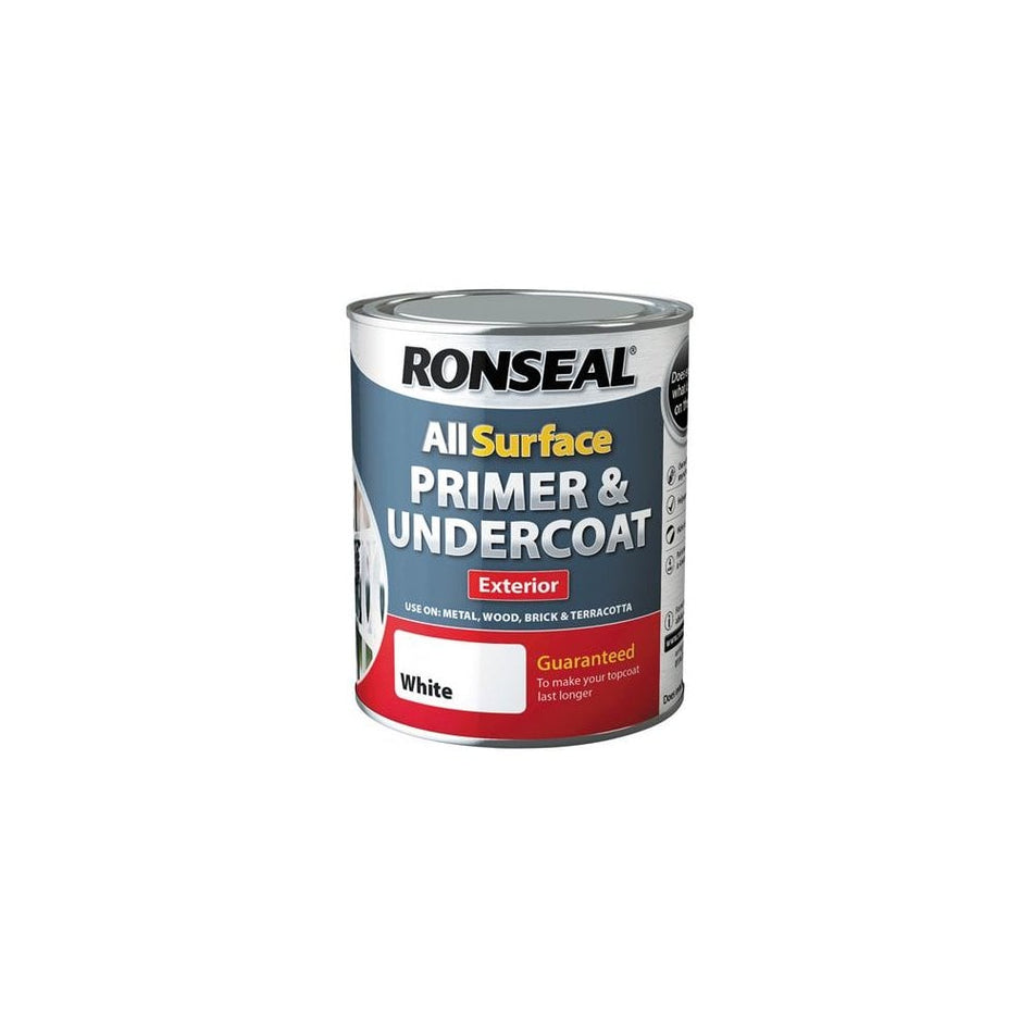 Ronseal All Surface Primer & Undercoat Exterior White 750ml