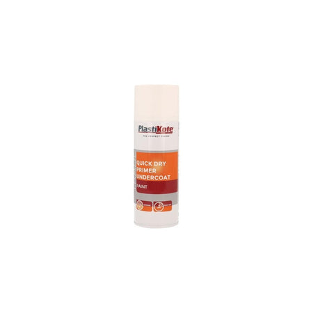 PlastiKote Trade Quick Dry Primer Spray White 400ml