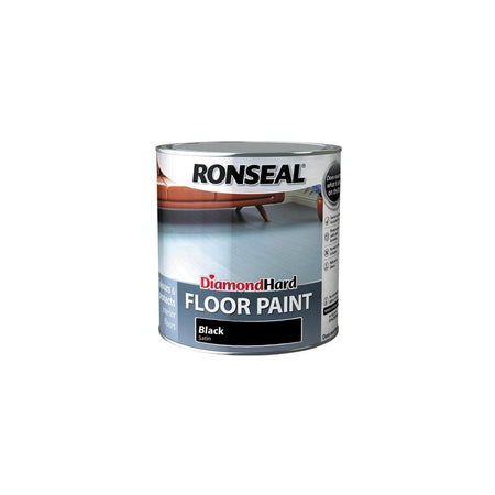 Ronseal Diamond Hard Floor Paint Black 2.5 Litre