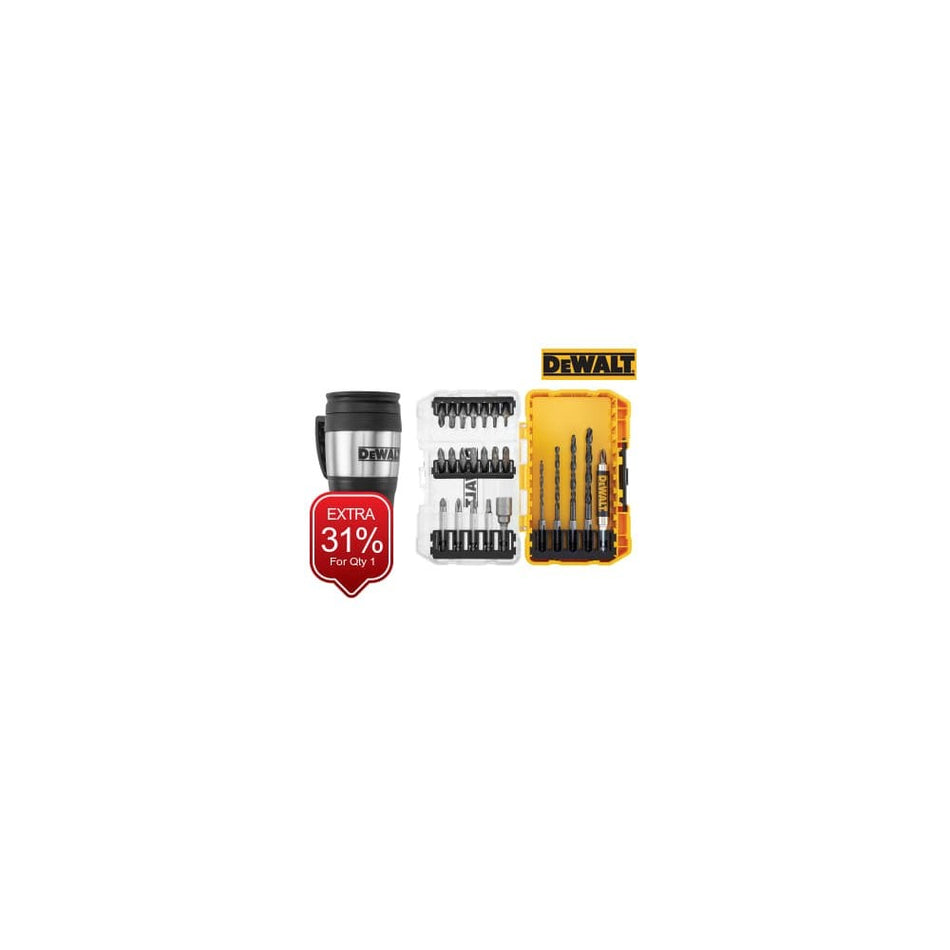 DEWALT DT70707 Drill Drive Set, 25 Piece + Mug