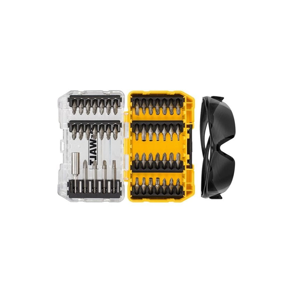 DEWALT DT70703 Screwdriving Set, 47 Piece + Safety Glasses