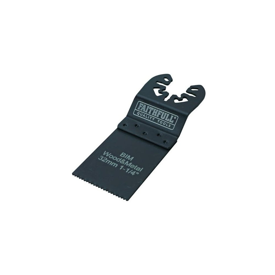 Faithfull Bi-Metal FlushÂ CutÂ Wood/MetalÂ Blade 32mm