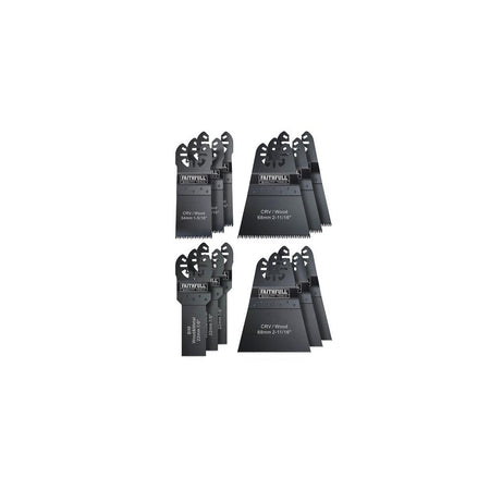 Faithfull Multi-Function Tool Blade Set, 12 Piece