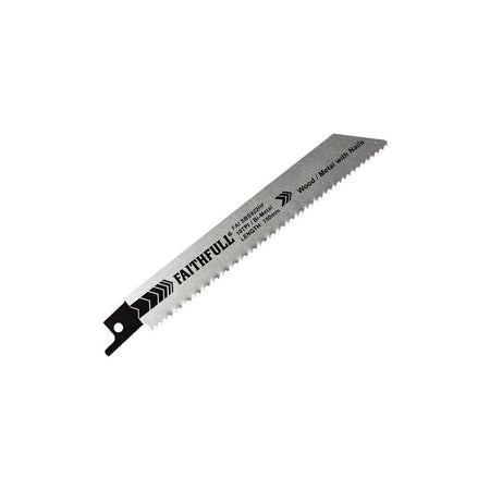Faithfull S922HF Bi-Metal Sabre Saw Blade Demolition 150mm 10 TPI (Pack 5)