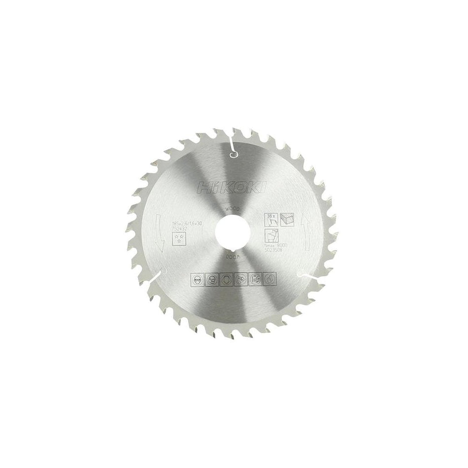 HiKOKI Circular Saw Blade 185 x 30mm x 36T
