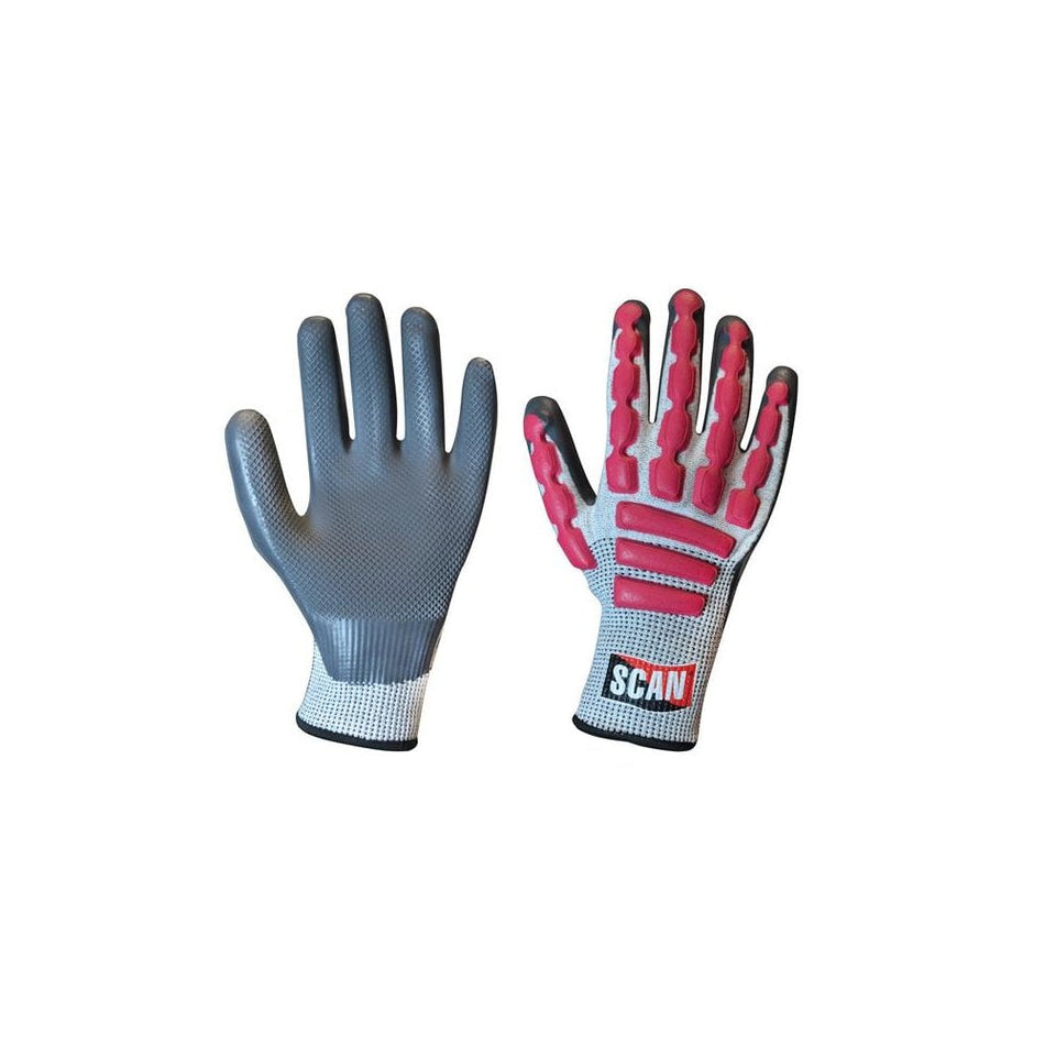 Scan Anti-Impact Latex Cut 5 Gloves - Extra Extra Large (Size 11)