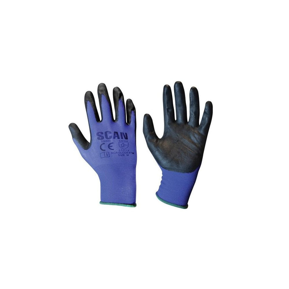 Scan Max. Dexterity Nitrile Gloves - Medium (Size 8)