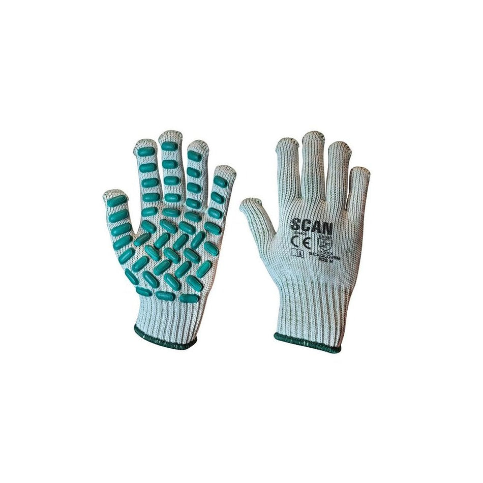 Scan Vibration Resistant Latex Foam Gloves - Medium (Size 8)
