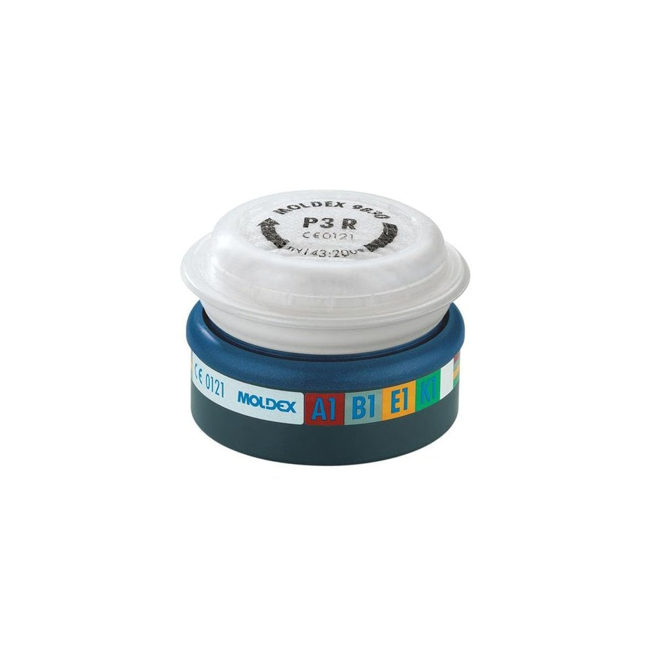 Moldex Series 7000/9000 EasyLockÂ® ABEK1P3 R Pre-assembled Filter (Wrap of 2)