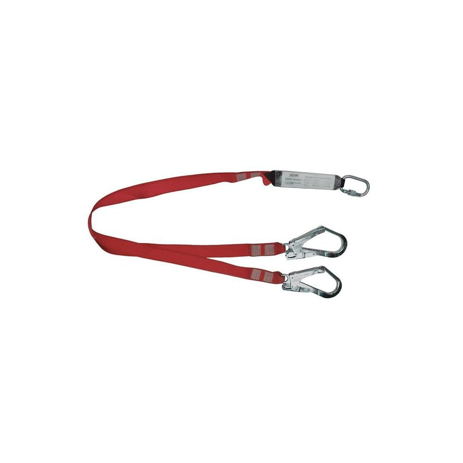 Scan Fall Arrest Twin Lanyard 1.8m