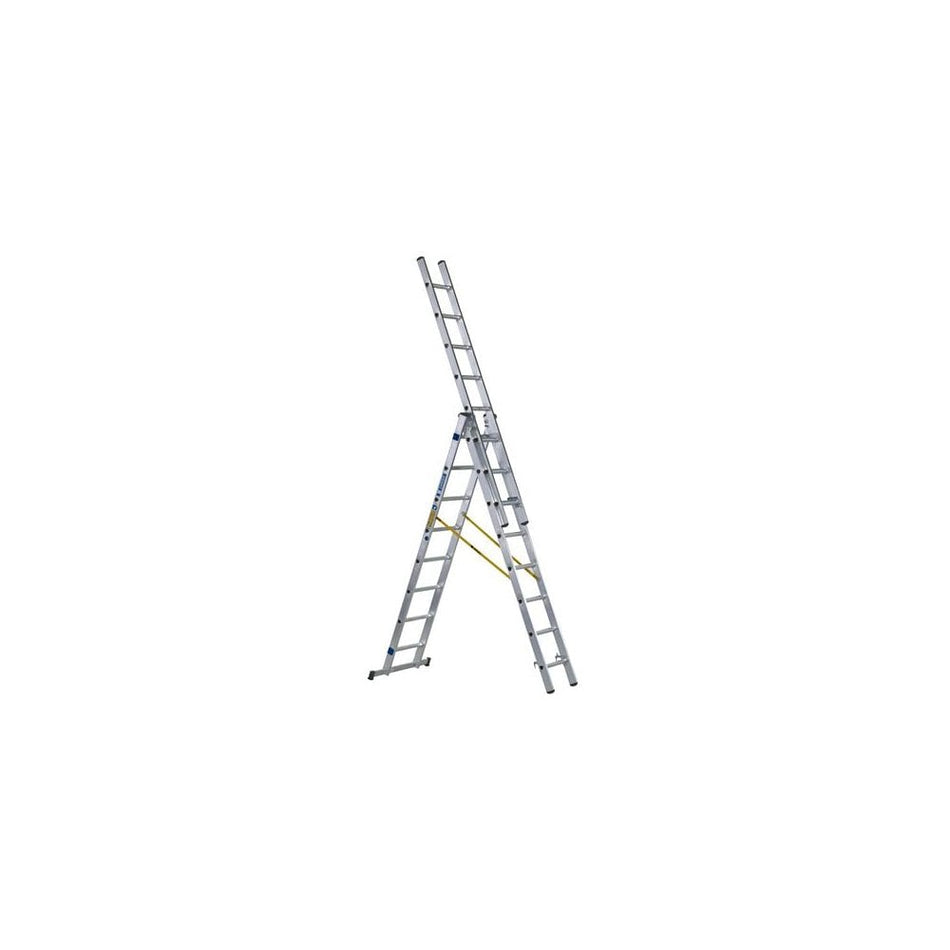 Zarges D-Rung Combination Ladder 3-Part 3 x 8 Rungs