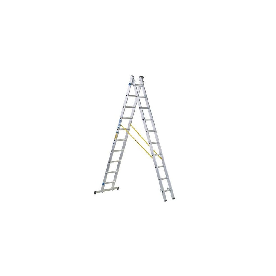 Zarges D-Rung Combination Ladder 2-Part 2 x 12 Rungs