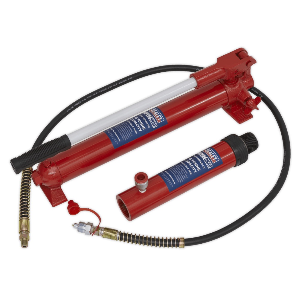 Sealey Push Ram with Pump & Hose Assembly - 10tonne Model No.-610/45