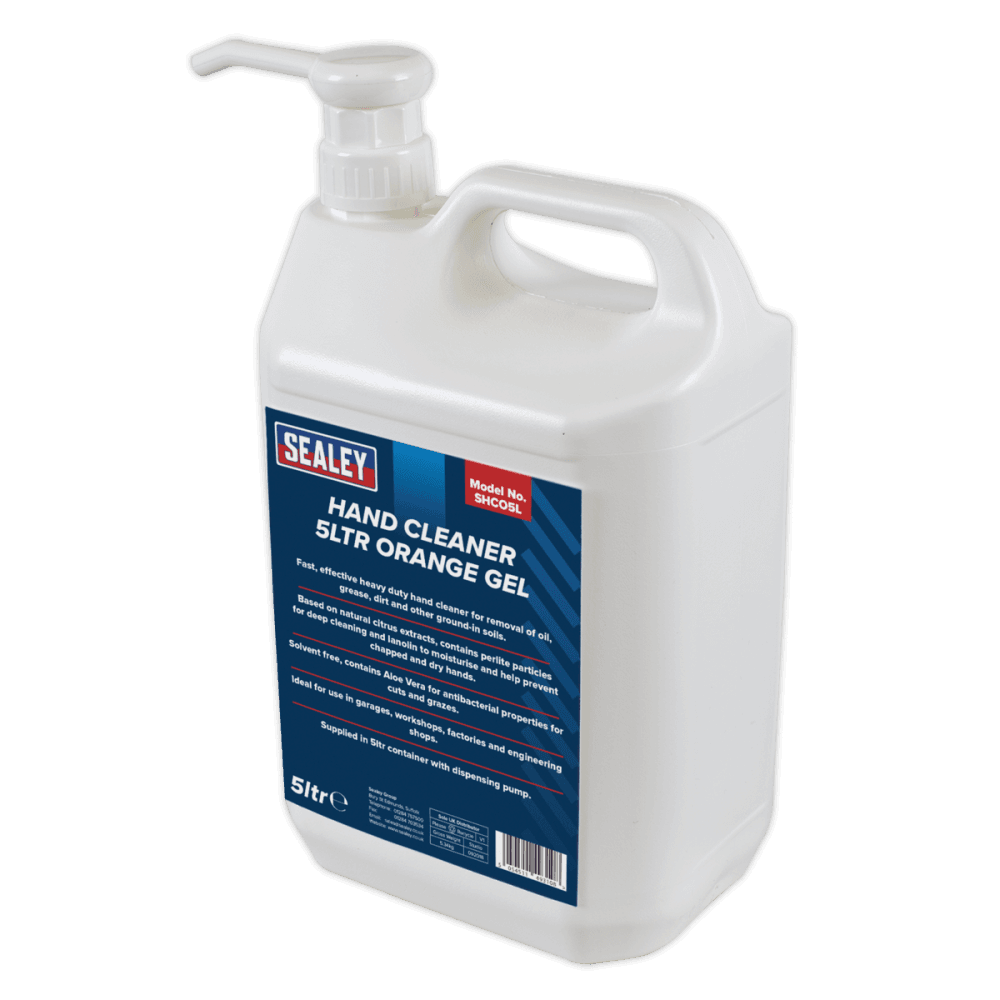 Sealey Hand Cleaner 5ltr Orange Gel Model No.-SHCO5L