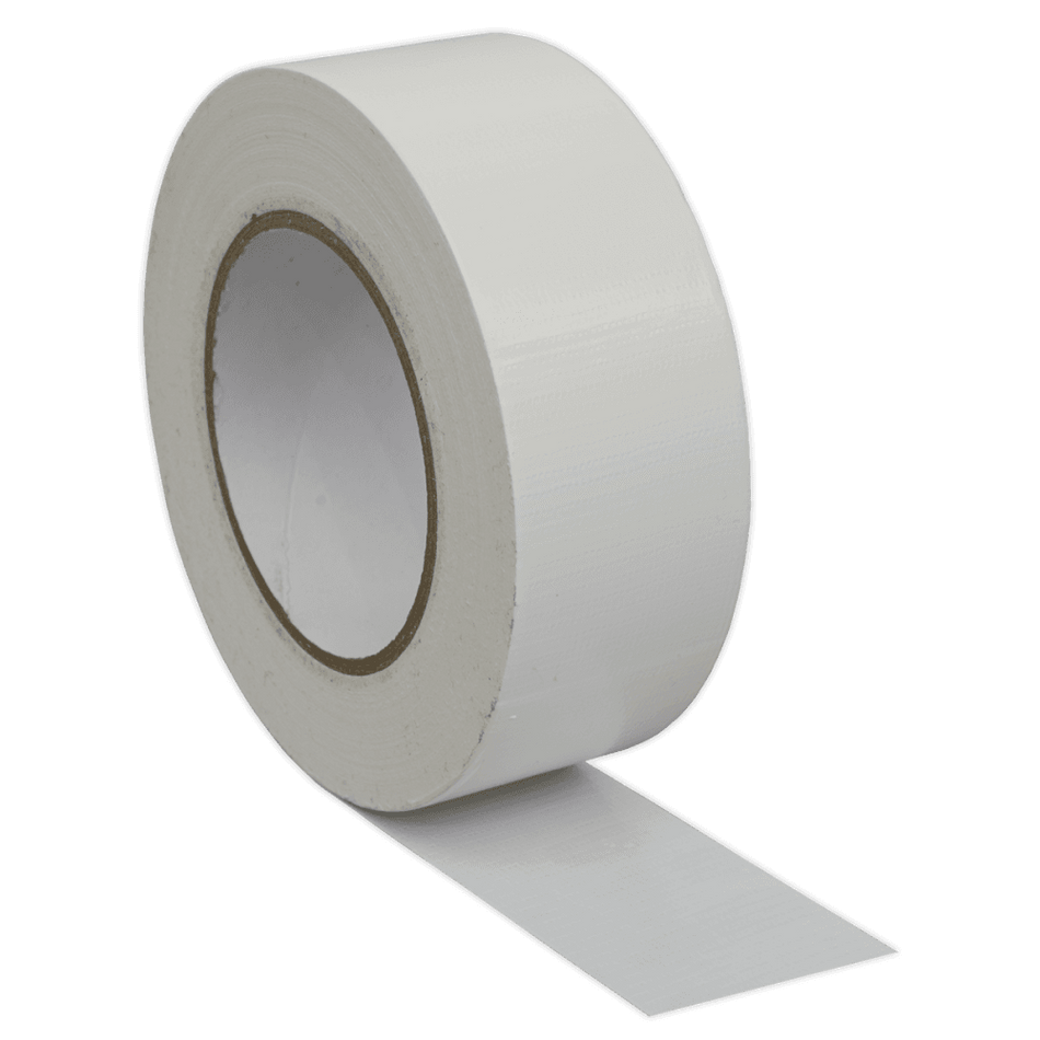 Sealey Duct Tape 50mm x 50m White Model No.-DTW