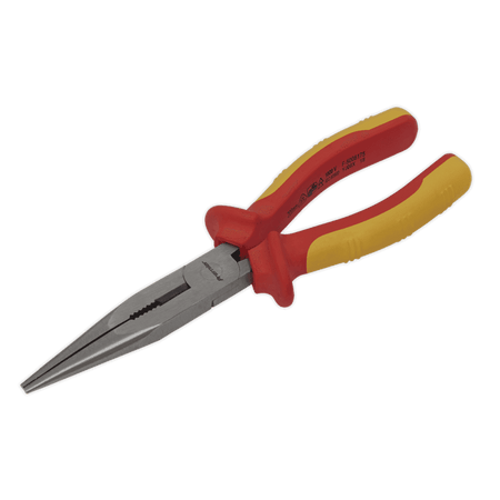 Sealey Long Nose Pliers 200mm VDE Approved Model No.-AK83457