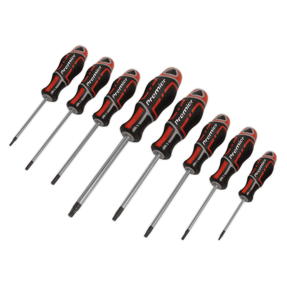Sealey Screwdriver Set 8pc Security TRX-Star* GripMAXÂ¶© Red Model No.-AK4323