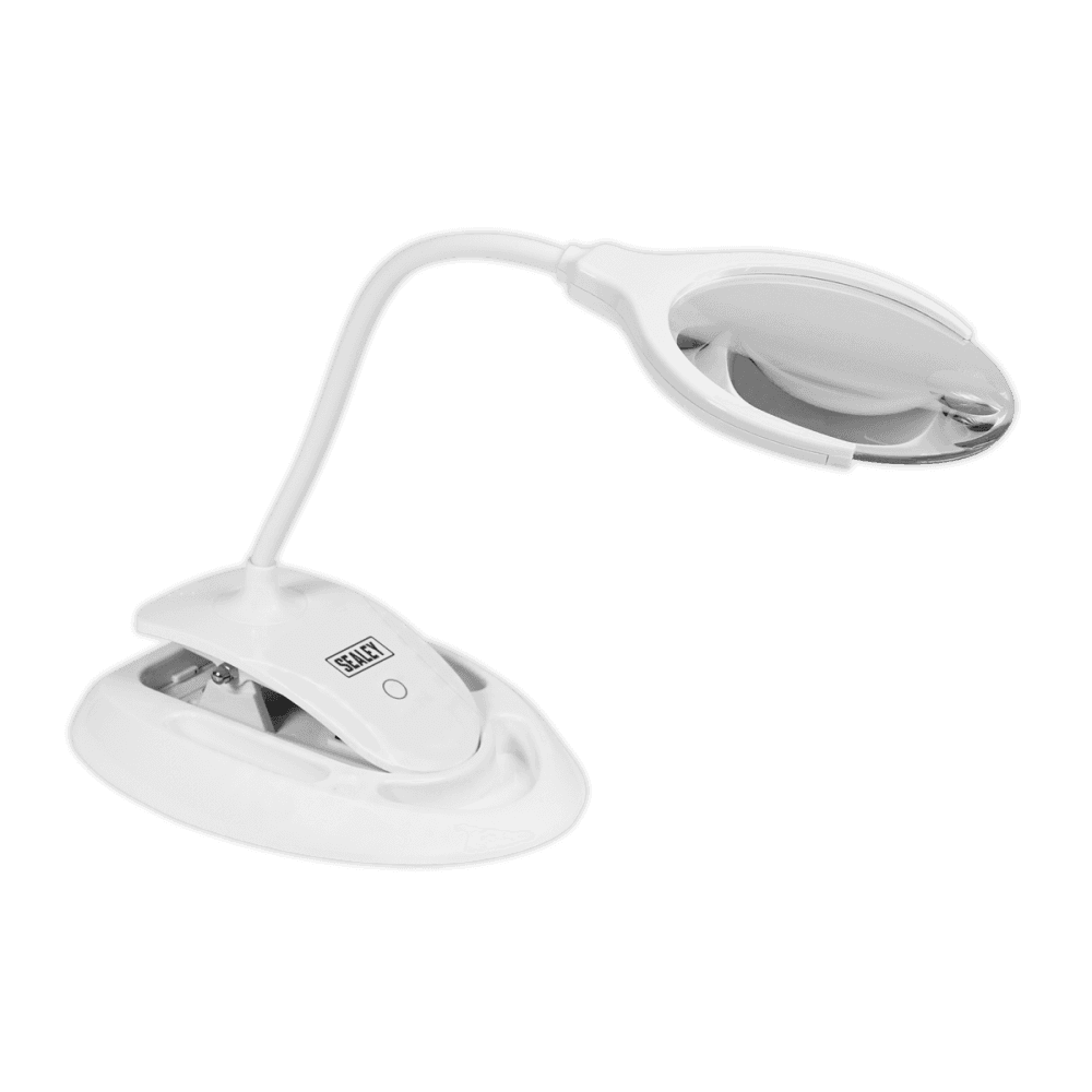 Sealey Rechargeable Dual Mounting Magnifying Work Light 6 SMD LED Dimmable Model No.-WL63/8D