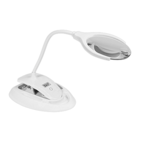 Sealey Rechargeable Dual Mounting Magnifying Work Light 6 SMD LED Dimmable Model No.-WL63/8D