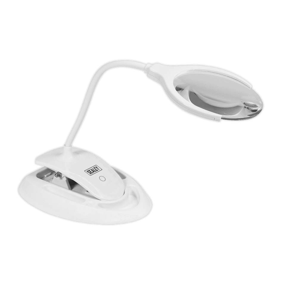 Sealey Rechargeable Dual Mounting Magnifying Work Light 6 SMD LED Dimmable Model No.-WL63/8D
