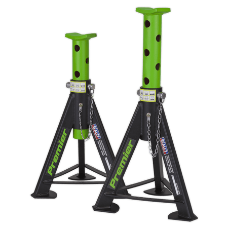 Sealey Axle Stands (Pair) 6tonne Capacity per Stand - Green Model No.-AS6G