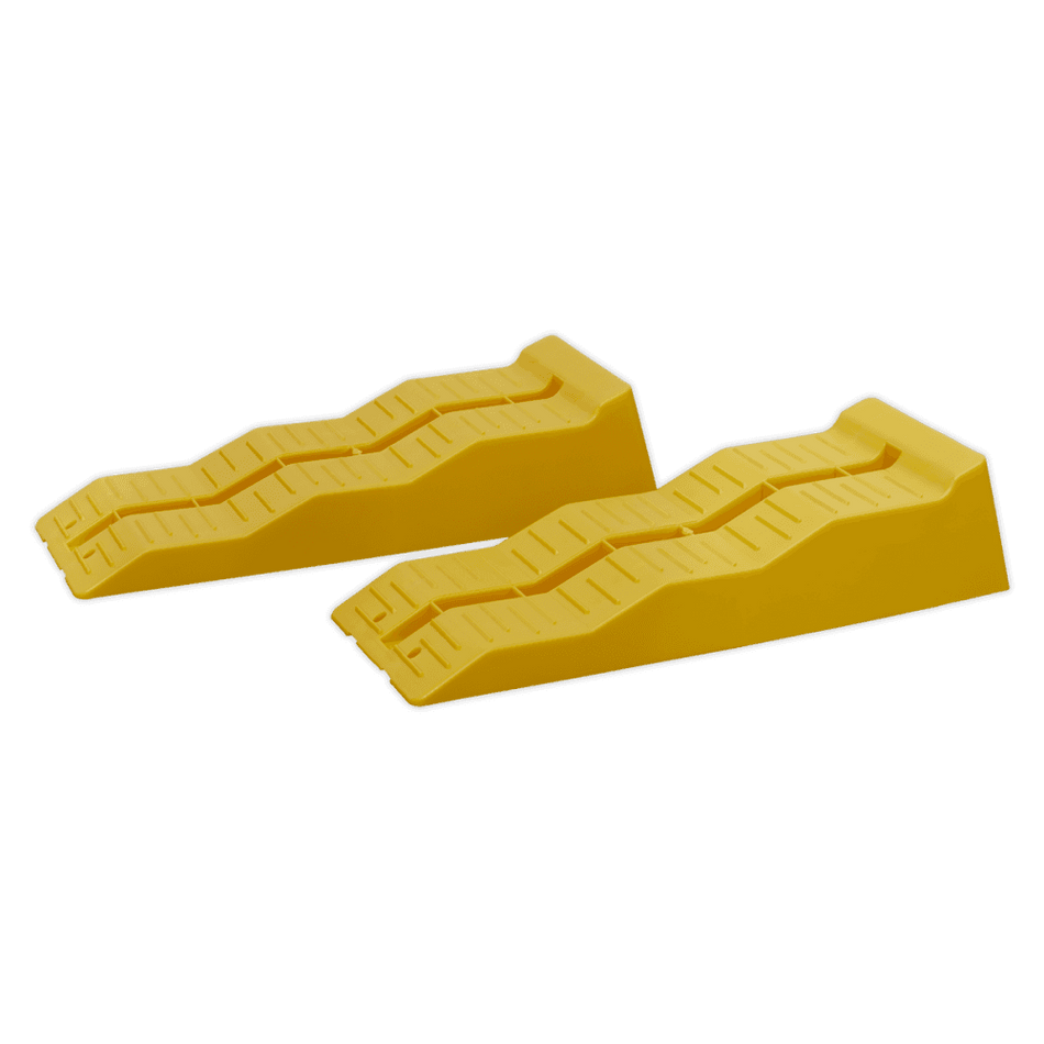 Sealey Levelling Ramps - Three Stage 2.5tonne Capacity per Ramp 5tonne Capacity per Pair Model No.-WL301