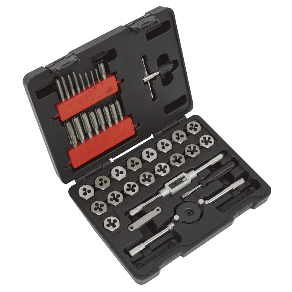 Sealey Metric Tap & Hex Die Set 39pc Model No.-AK3039HM