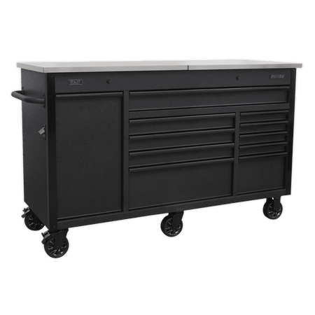 Sealey Superline PRO® Mobile Tool Cabinet with Power Tool Charging Drawer 1600mm Model No.-AP6310BE