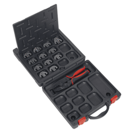 Sealey Ratchet Crimping Tool with Jaws and Storage Case Model No.-AK3858COMBO
