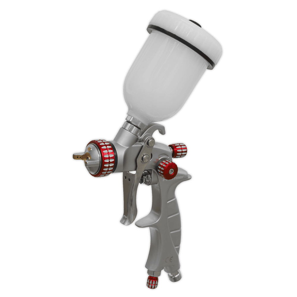Sealey HVLP Gravity Feed Touch-Up Spray Gun 1mm Set-Up Model No- HVLP04