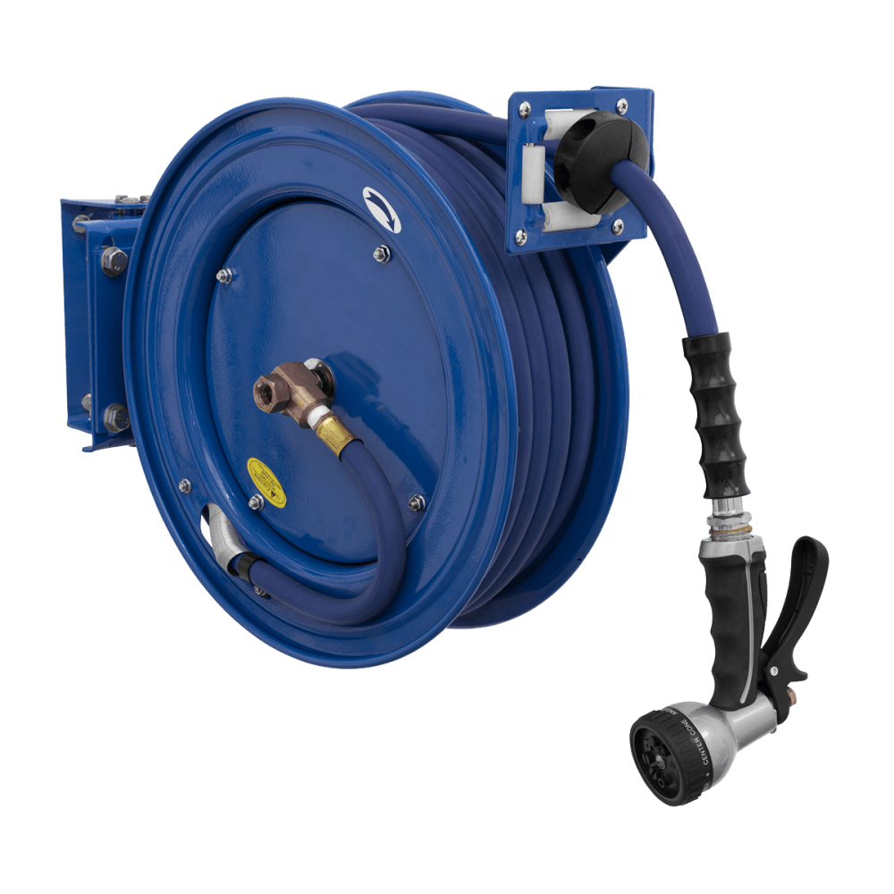 Sealey Heavy-Duty Retractable Water Hose Reel 15m 13mm ID Rubber Hose Model No- WHR1512